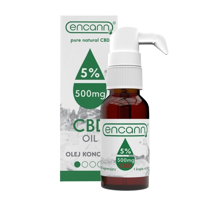 CBD масло 5%, 500 mg CBD (канабидиол), Encann, 10 мл