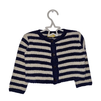 Cardigan in dungi, alb si albastru, Chicco Cardigan in dungi, alb si albastru, Chicco