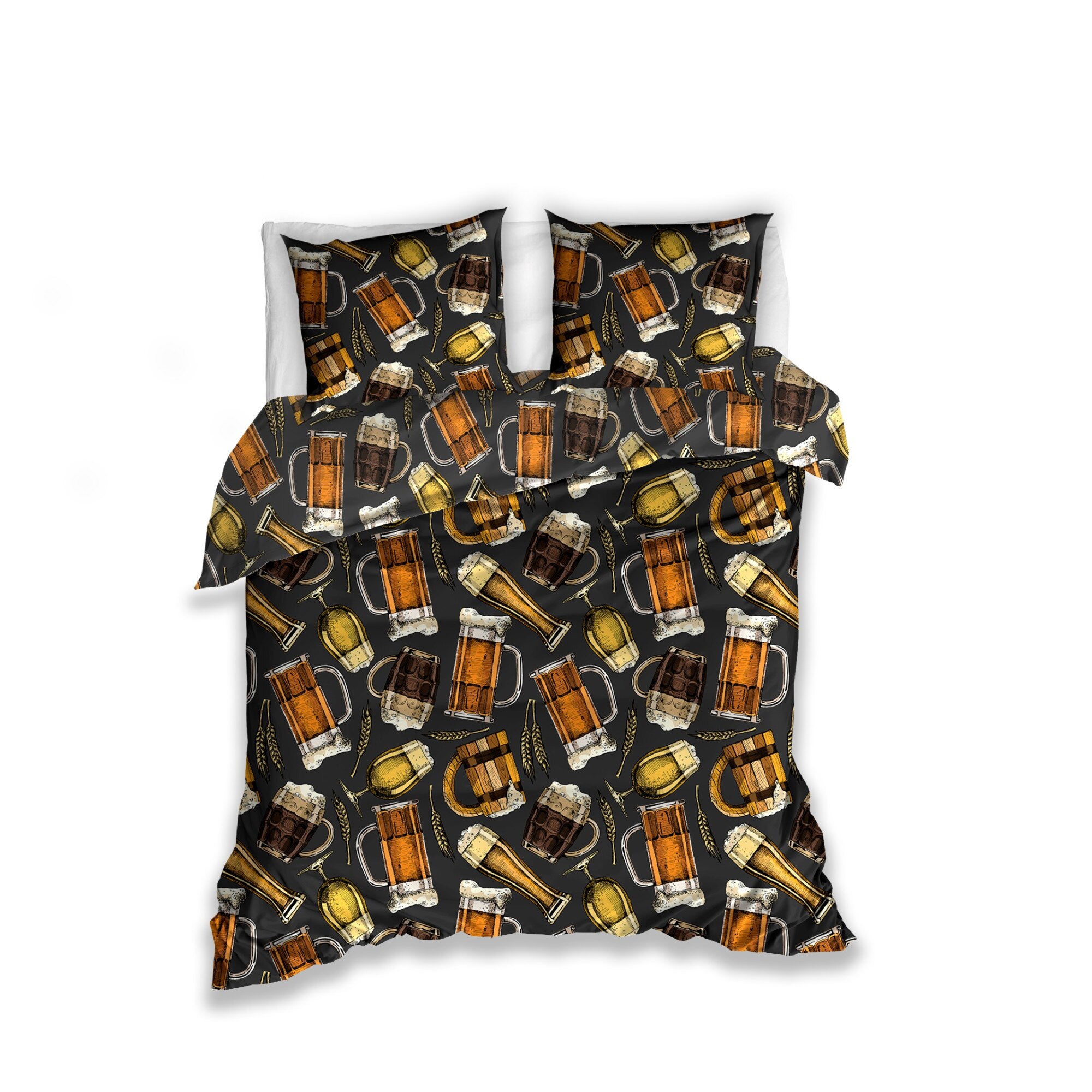 Lenjerie de pat 2 persoane, CHEERS, bumbac renforce, multicolor, 200x220 cm