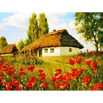 Set Pictura pe numere 70x90 cm, Panza din bumbac (PDP-2347), fara rama Set Pictura pe numere 70x90 cm, Panza din bumbac (PDP-2347), fara rama