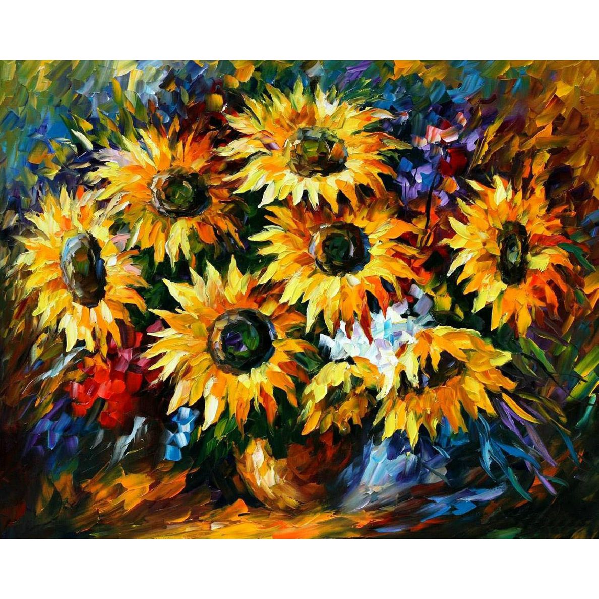 Set Pictura pe numere 80x100 cm, Panza din bumbac (PDP-543), fara rama