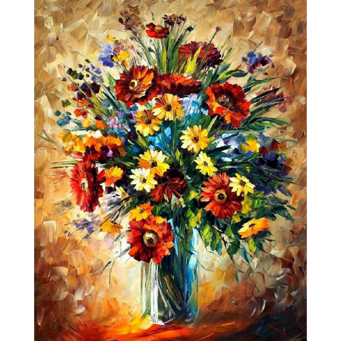 Set Pictura pe numere 80x100 cm, Panza din bumbac (PDP-548), fara rama