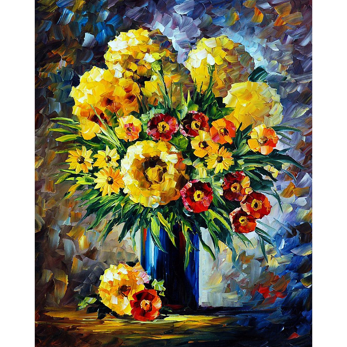 Set Pictura pe numere 90x120 cm, Panza din bumbac (PDP-536), fara rama