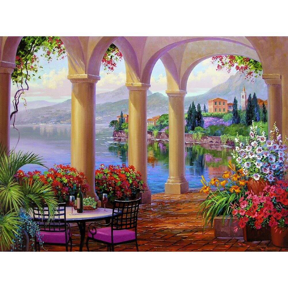 Set Pictura pe numere 90x120 cm, Panza din bumbac (PDP-2194), fara rama