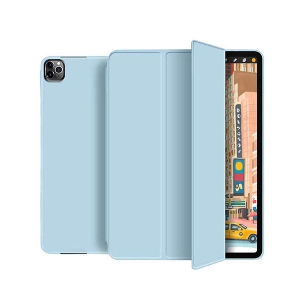 Husa pentru iPad Air 5 (2022), 10,9 ", Air 4 (2020), 10,9 ", Cu suport pentru pix, Albastru deschis