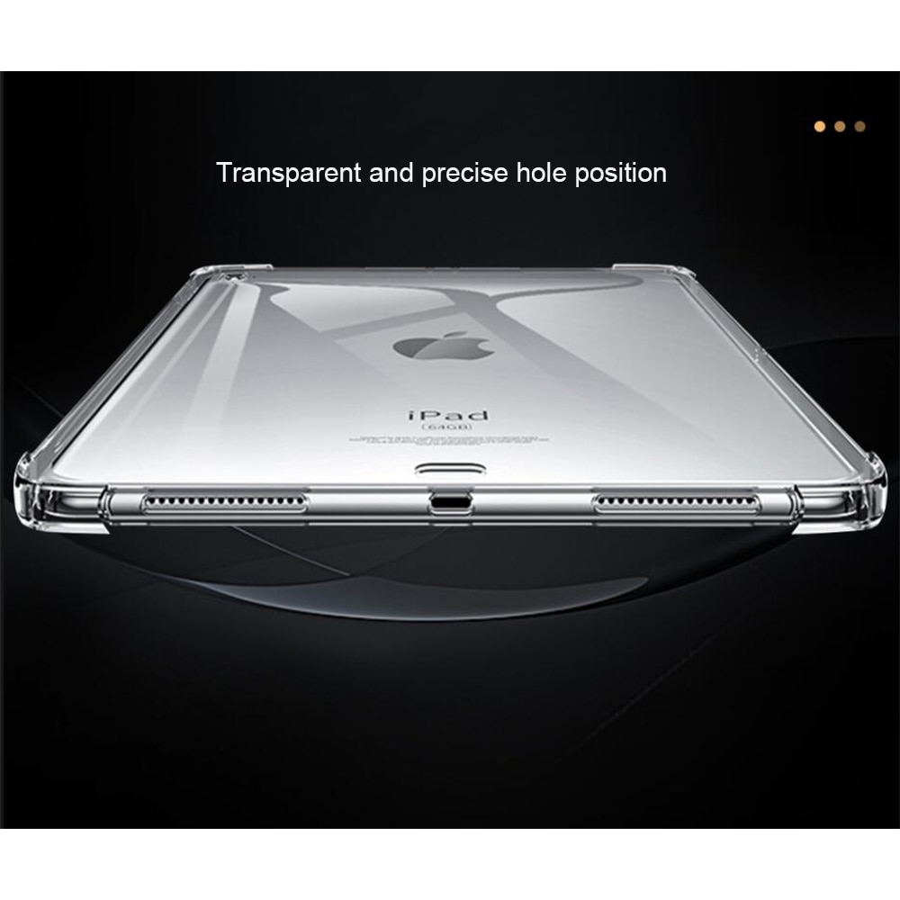 Husa pentru iPad 9 (2021), 10,2 "/ iPad 8 (2020), 10,2 "/ iPad 7 (2019), 10,2" / iPad Air 3,10,5 "/ iPad Pro 10,5", Cu suport pentru pix, Silicon, Transparenta