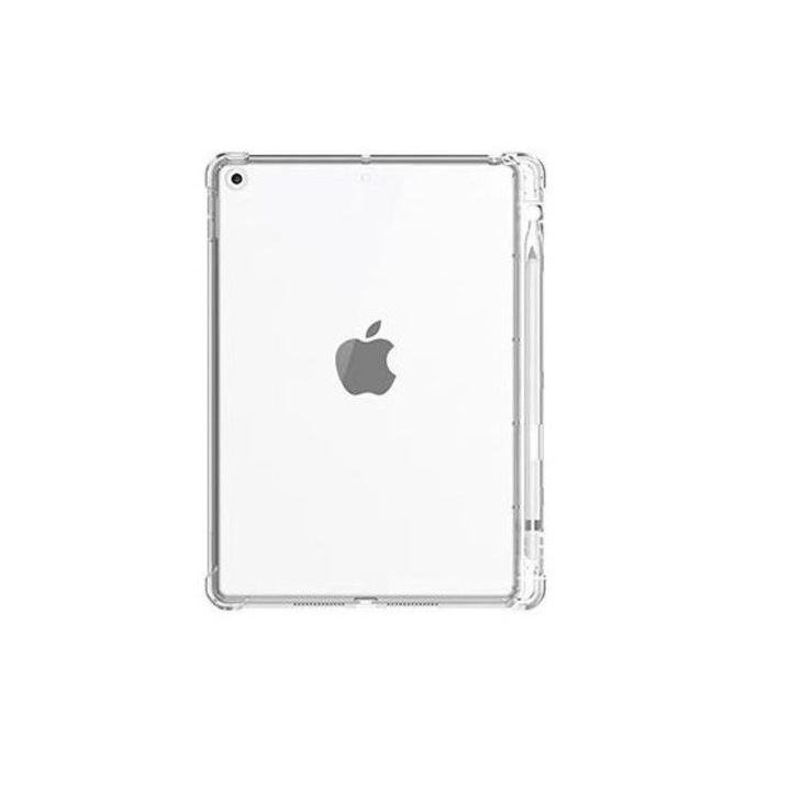 Husa pentru iPad 9 (2021), 10,2 "/ iPad 8 (2020), 10,2 "/ iPad 7 (2019), 10,2" / iPad Air 3,10,5 "/ iPad Pro 10,5", Cu suport pentru pix, Silicon, Transparenta