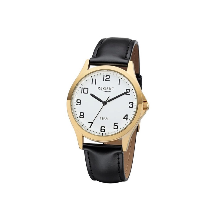 Regent férfi karóra 1103482, Quartz, 39mm, 5ATM, Arany