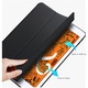 OEM védőtok, iPad mini 5, iPad mini 4 készülékekhez, ceruzatartóval, összehajtható, fekete