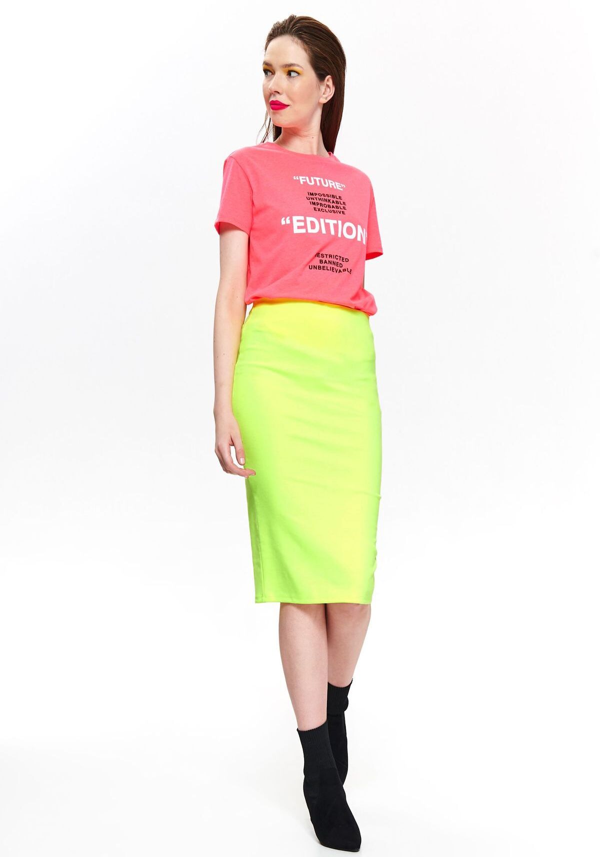 Fusta pentru femei, TOP SECRET, SSD1413, Verde, 36