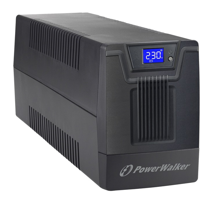 UPS line interactive 1000VA/600W, 4xShuko изход, 2x12V/7Ah батерия Powerwalker