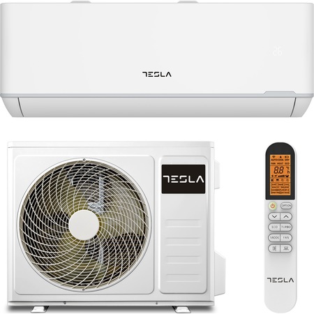Aparat de aer conditionat TESLA TT68TP21-2432IAWUV Wi-Fi, 24000 BTU, Clasa A++, lampa UVC, Functie incalzire, Functie Turbo, I Feel, Autocuratare, Filtru lavabil, alb
