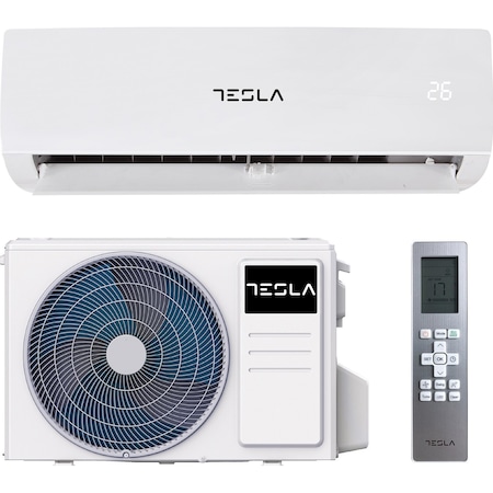 Aparat de aer conditionat Tesla TM53I13-1832IAWUV, 18000 BTU, Clasa A++, Functie incalzire, Functie Turbo, I Feel, Autocuratare, Timer, Filtru lavabil, Carcasa anti-rugina, Inverter, R32, WiFi, UVC lamp