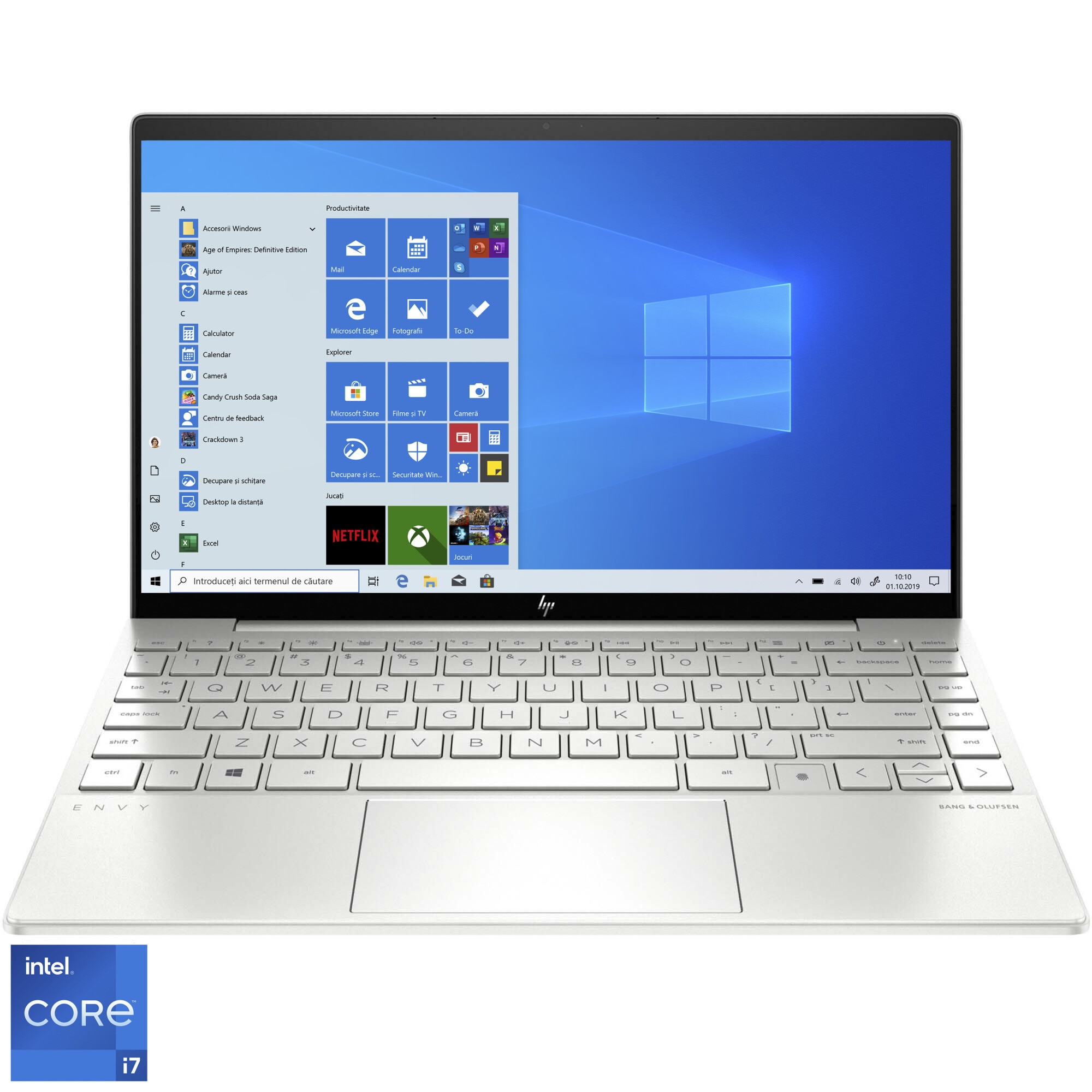 Laptop ultraportabil HP ENVY 13-ba1000nn cu procesor Intel® Core™ i7-1165G7, 13.3