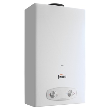 Instant pe gaz Ferroli ZEFIRO PRO 11 GPL, 11 l/min, alimentare cu baterii Instant pe gaz Ferroli ZEFIRO PRO 11 GPL, 11 l/min, alimentare cu baterii