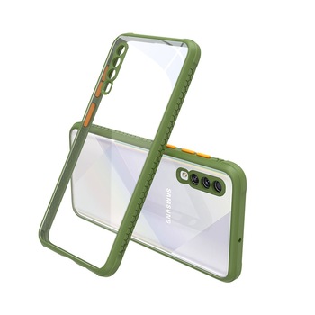 Husa din cauciuc rezistenta la socuri pentru Samsung Galaxy A30s, Verde deschis Husa din cauciuc rezistenta la socuri pentru Samsung Galaxy A30s, Verde deschis
