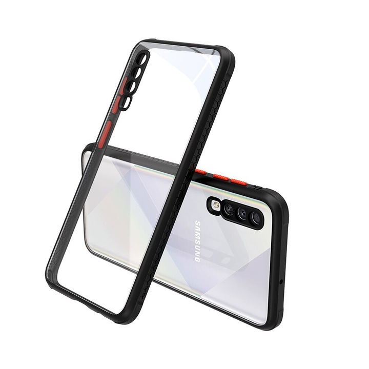 Удароустойчив Кейс за Samsung A50, Camera Protection, Черен