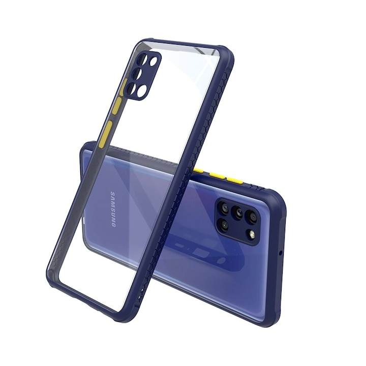 Удароустойчив Кейс за Samsung A21s, Camera Protection, Син