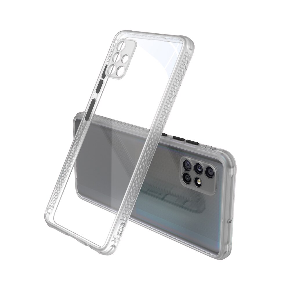 Carcasa pentru Samsung Galaxy A71, Cauciuc, Alb