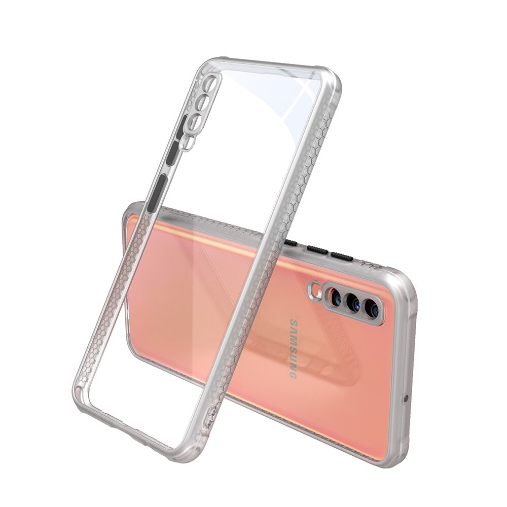 Carcasa pentru Samsung Galaxy A70, Cauciuc, Alb