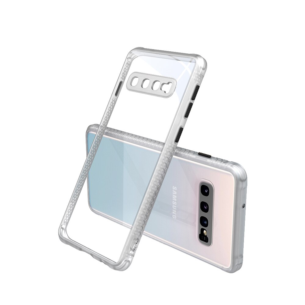 Carcasa pentru Samsung Galaxy S10, Cauciuc, Alb