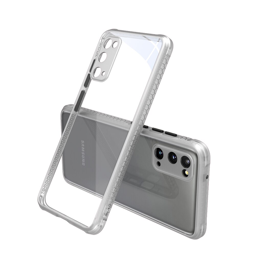 Carcasa pentru Samsung Galaxy S20, Cauciuc, Alb