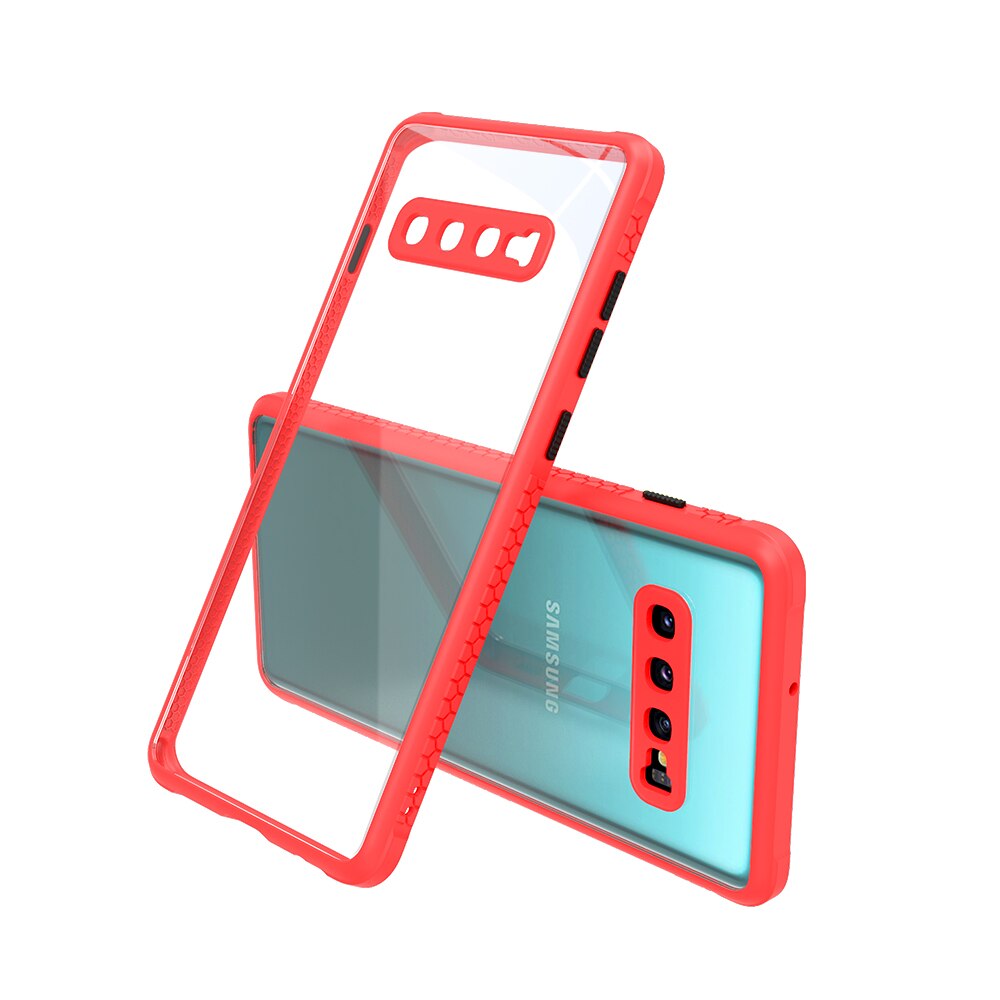 Carcasa pentru Samsung Galaxy S10 Plus, Cauciuc, Rosu