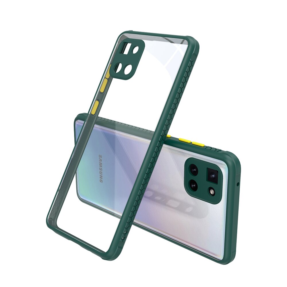 Carcasa pentru Samsung Galaxy Note 10 Lite, Cauciuc, Verde inchis