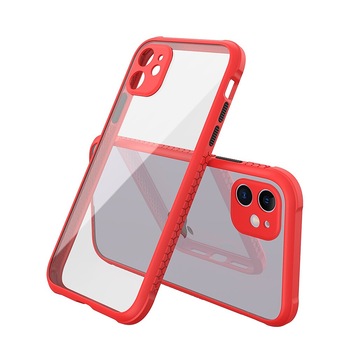 Husa din cauciuc rezistenta la socuri pentru iPhone 11, Rosu Husa din cauciuc rezistenta la socuri pentru iPhone 11, Rosu