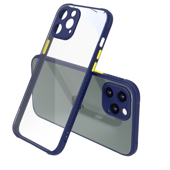 Удароустойчив Кейс за Apple iPhone 12 Pro Max, Camera Protection, Син