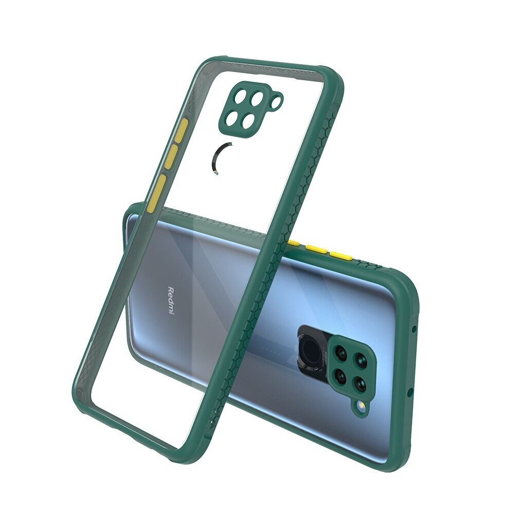 Carcasa pentru Xiaomi Redmi Note 9, Cauciuc, Verde inchis