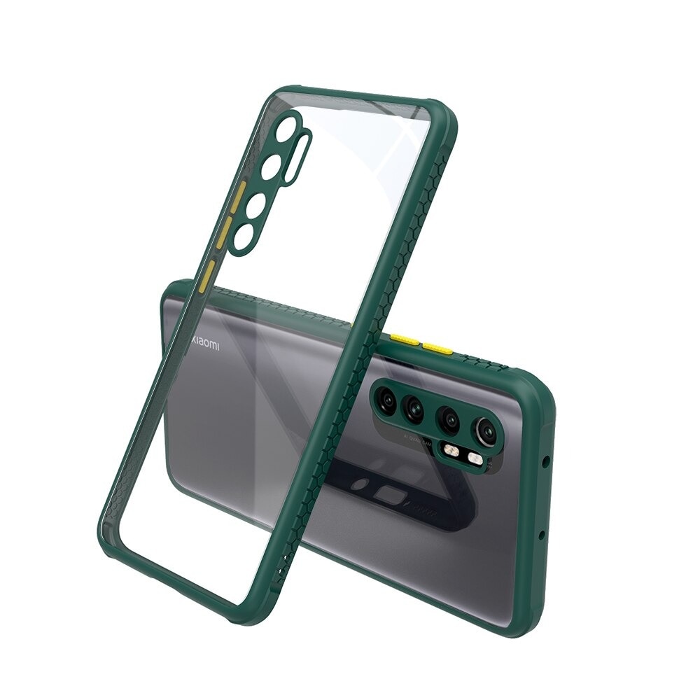 Carcasa pentru Xiaomi Mi Note 10 Lite, Cauciuc, Verde inchis