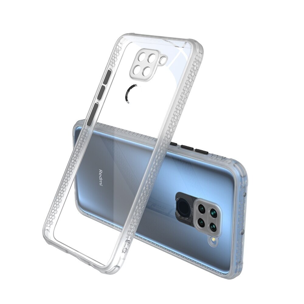 Carcasa pentru Xiaomi Redmi Note 9, Cauciuc, Alb