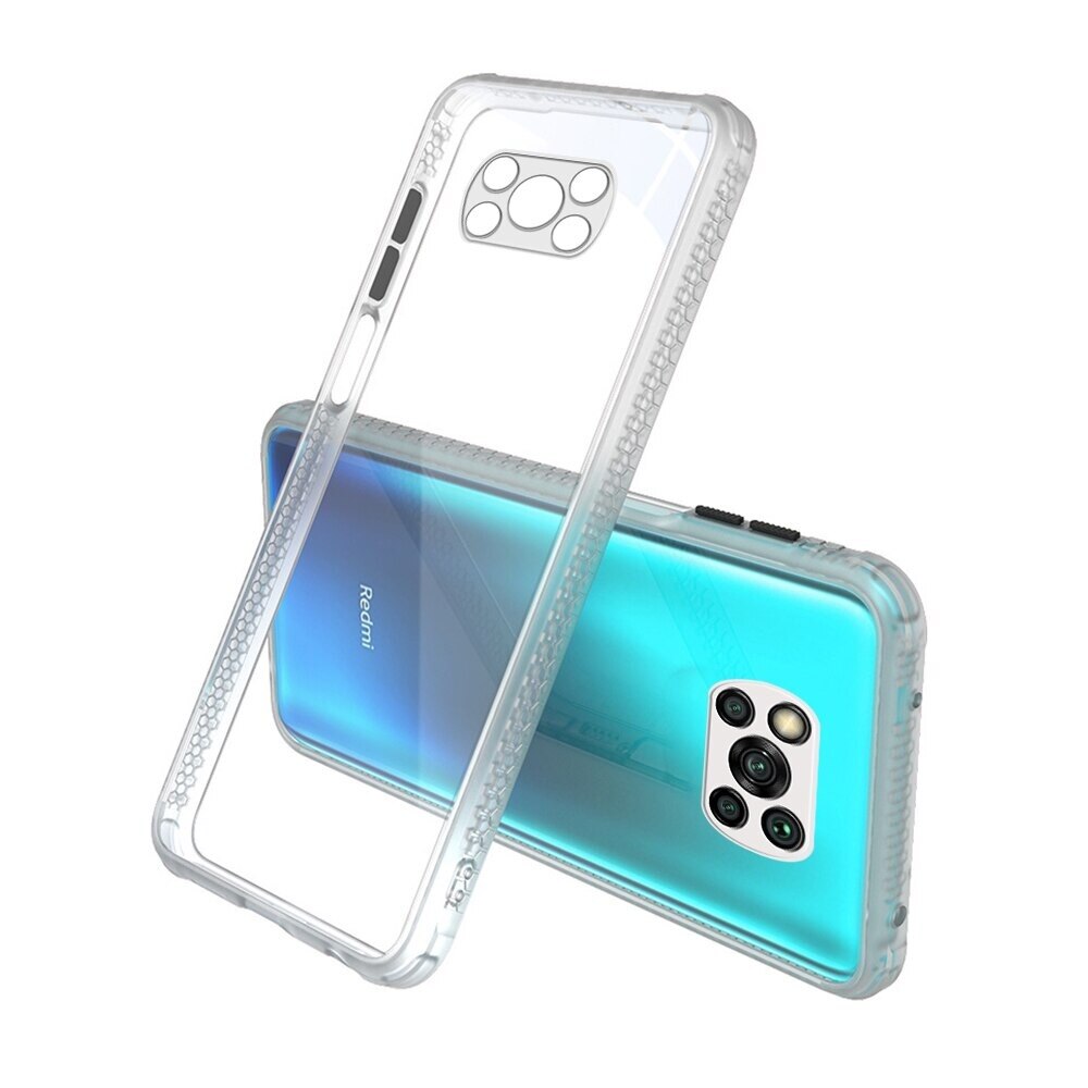 Carcasa pentru Xiaomi Redmi Poco X3, Cauciuc, Alb