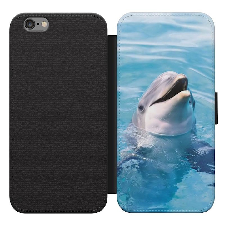 Dolphin 18 Husa flip Samsung Galaxy J6 Husa flip telefon