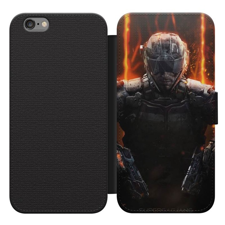 Call of Duty Black Ops 3 29 iPhone 5s kinyitható flip tok flipes tok telefontok