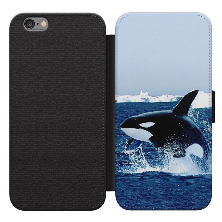 Kardszárnyú Delfin Orka 25 iPhone 5s kinyitható flip tok flipes tok telefontok