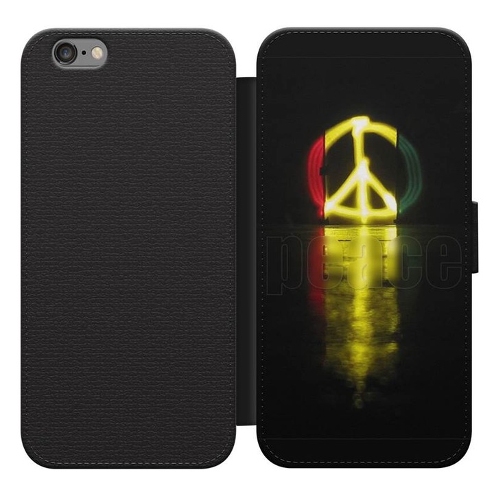 Love Peace 19 iPhone 5s kinyitható flip tok flipes tok telefontok