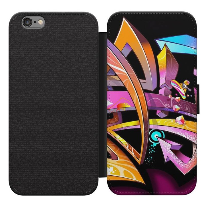 Graffiti 204 iPhone 5s kinyitható flip tok flipes tok telefontok