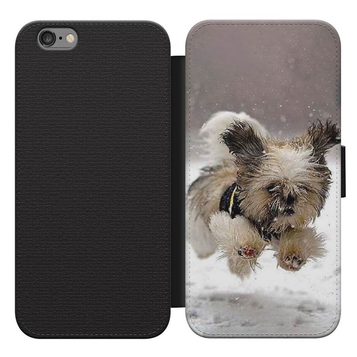 Havas kutya 37 iPhone 5s kinyitható flip tok flipes tok telefontok