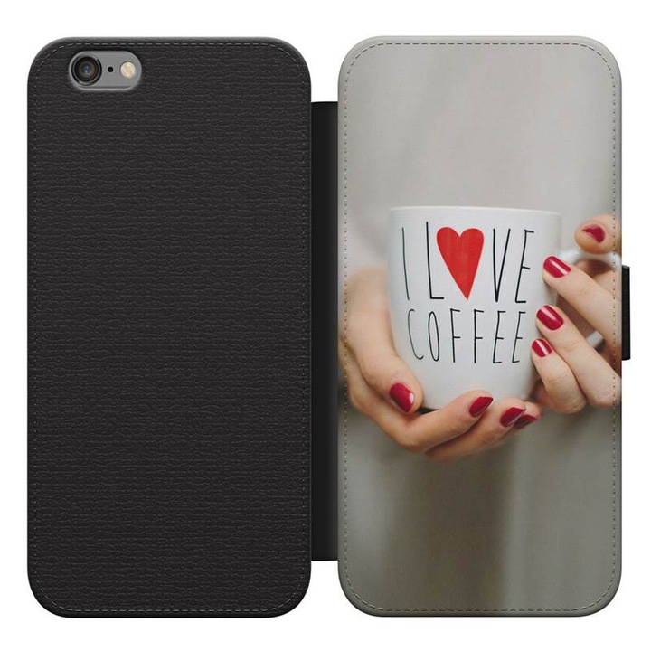 Iubesc cafeaua 1 iPhone SE (2016) husa cu clapeta husa pentru telefon