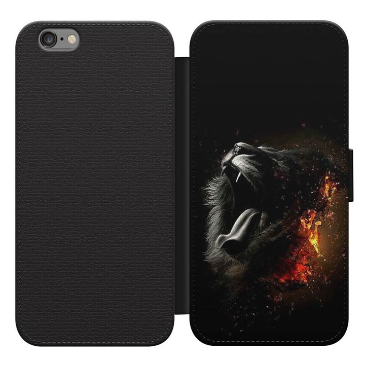 Oroszlán 161 iPhone 5s kinyitható flip tok flipes tok telefontok