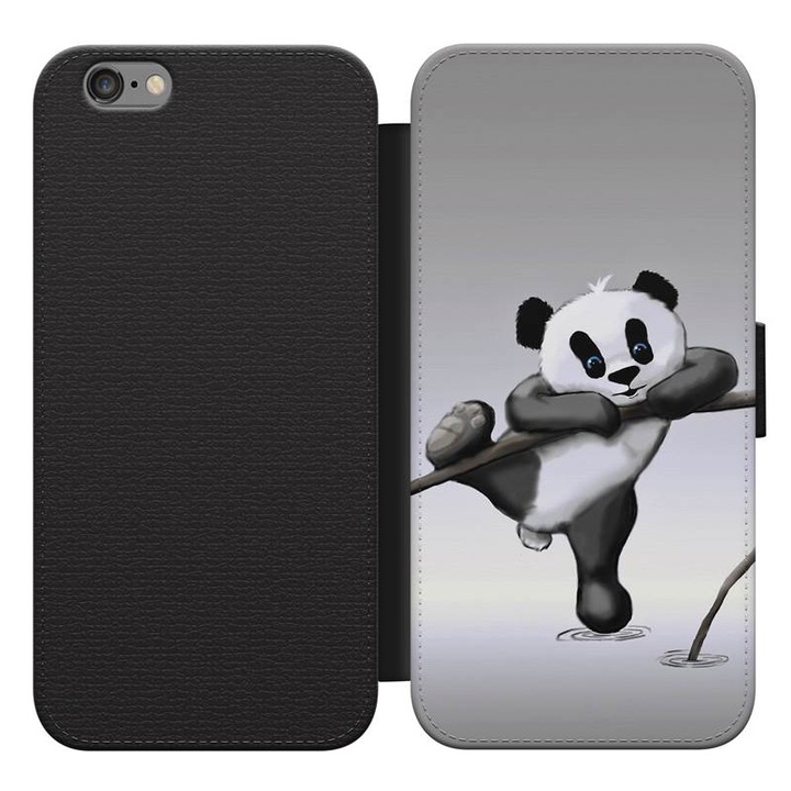 Panda maci 14 iPhone 5s kinyitható flip tok flipes tok telefontok