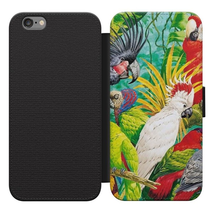 Papagáj 3 iPhone 5s kinyitható flip tok flipes tok telefontok