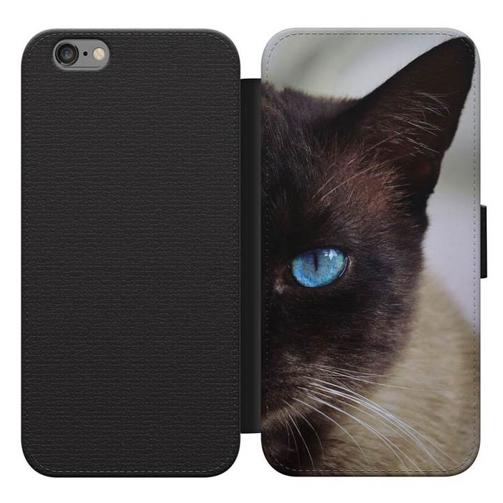 Sziámi macska 22 iPhone 5s kinyitható flip tok flipes tok telefontok