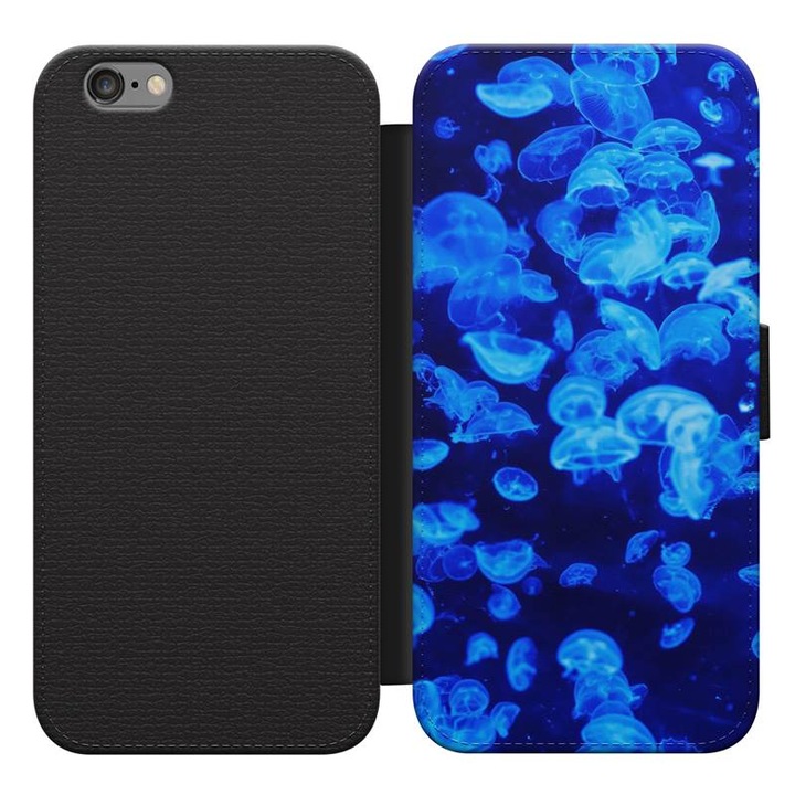Jellyfish 45 husa flip pentru iPhone 8 husa flip case pentru telefon