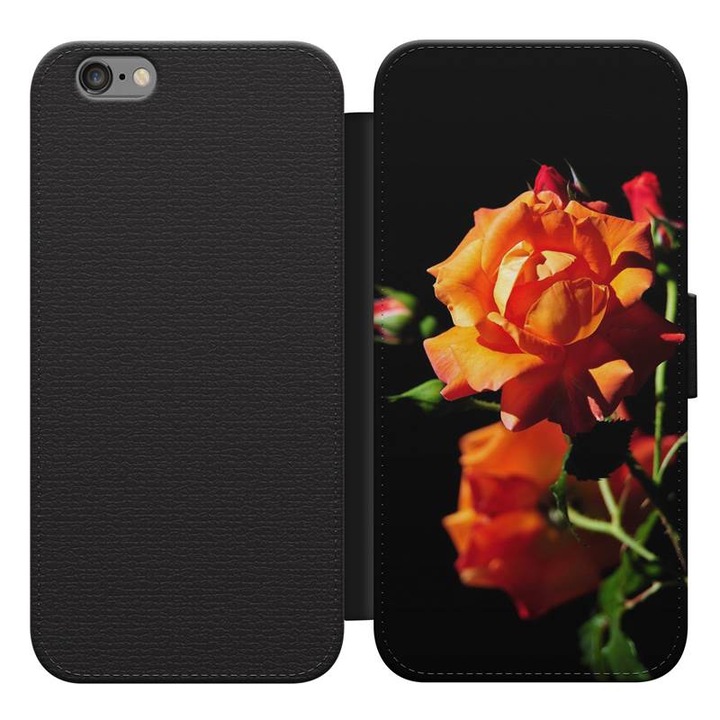 Rózsa 7 iPhone 5s kinyitható flip tok flipes tok telefontok