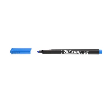 Marker permanent Ico OHP B, Albastru