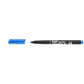 Marker permanent Ico OHP B, Albastru Marker permanent Ico OHP B, Albastru