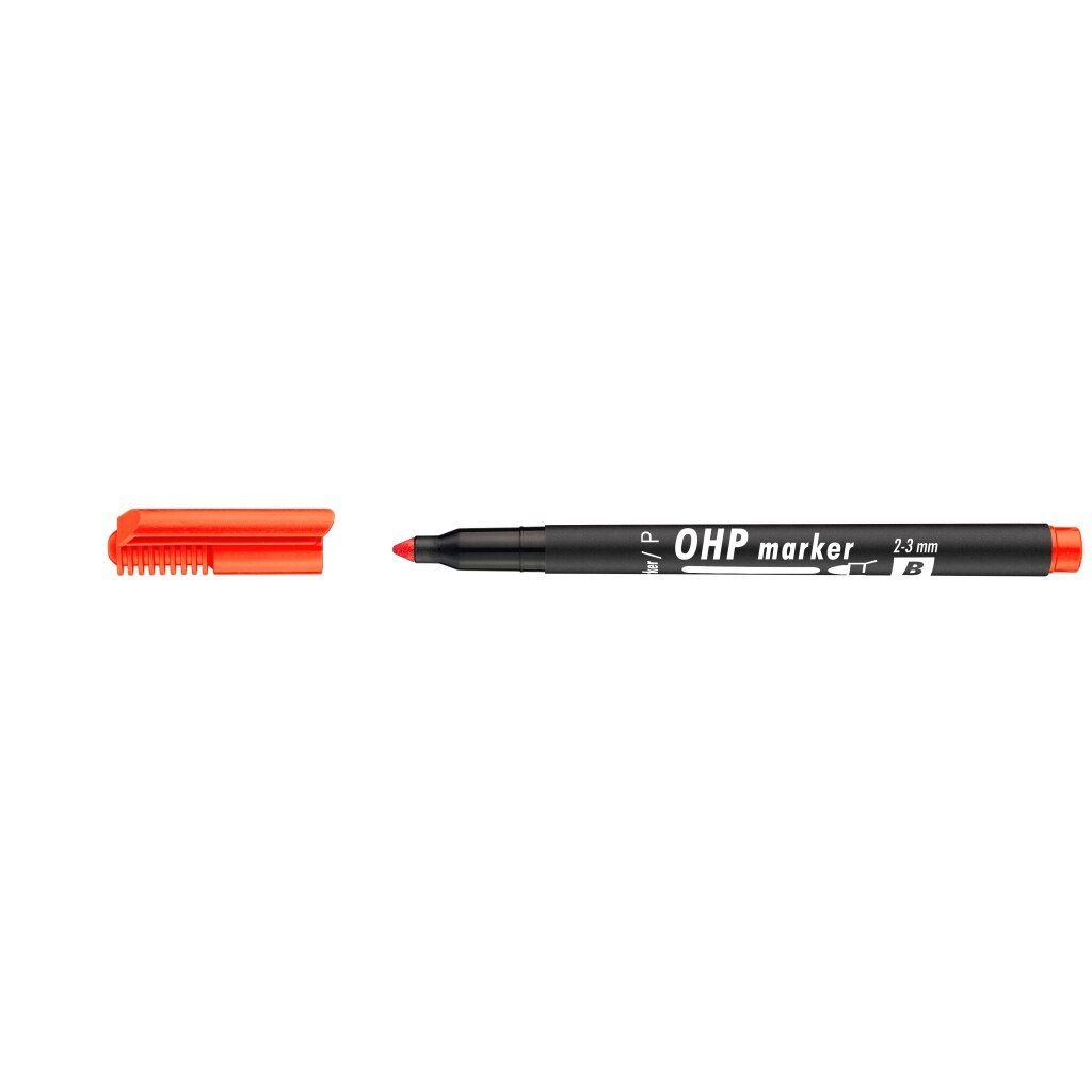 Marker permanent Ico OHP B, Rosu